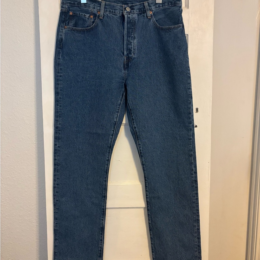Levis Jeans 34x32 501 Original Straight Leg